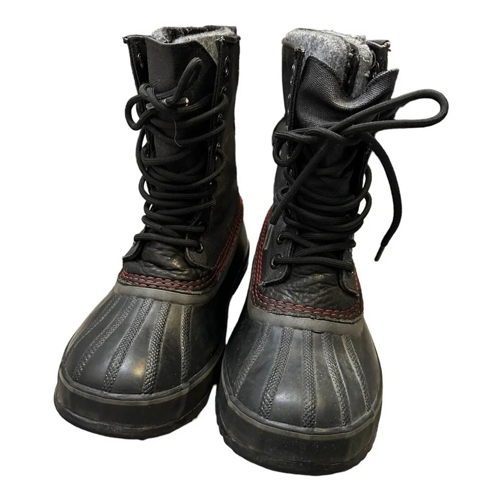 Sorel Men's‎ 1964 Premium T CVS Boot Black/Sail Red 8